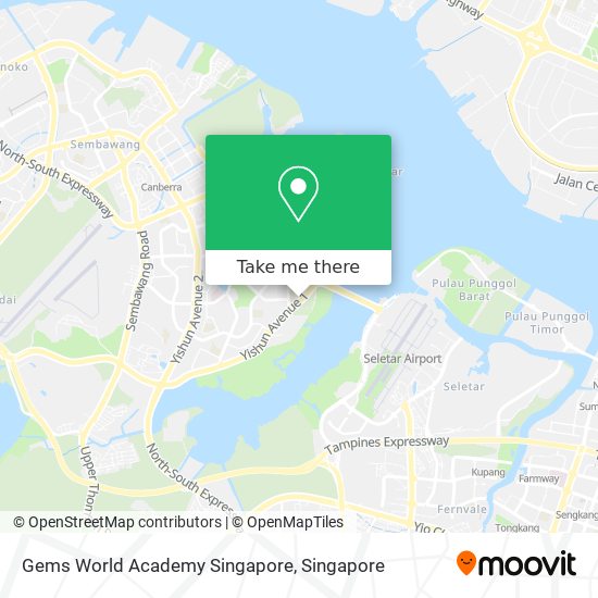 Gems World Academy Singapore map