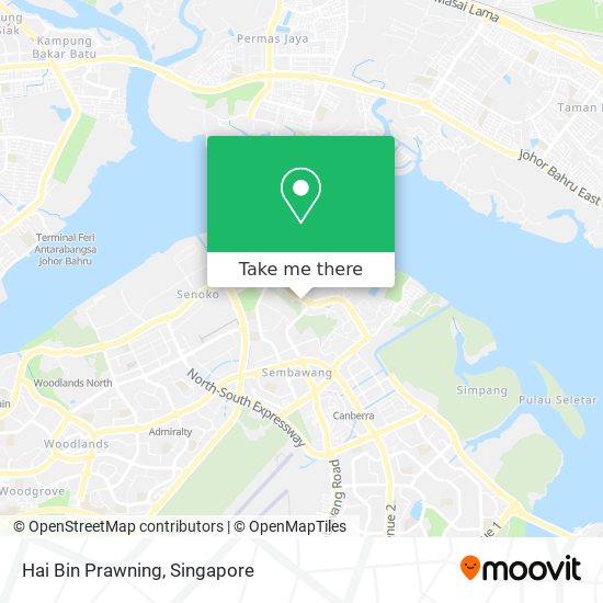 Hai Bin Prawning map