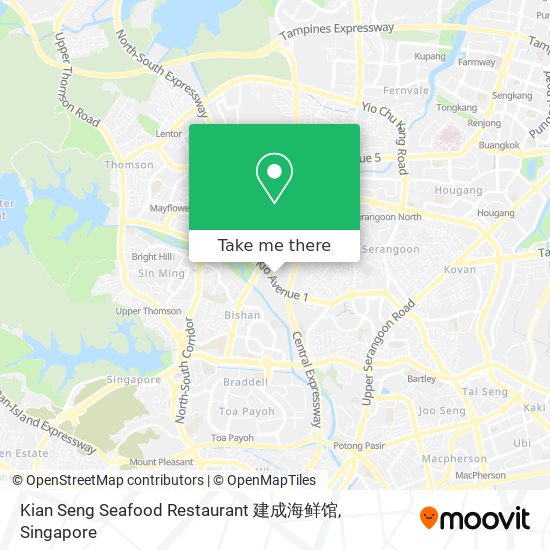 Kian Seng Seafood Restaurant 建成海鲜馆地图