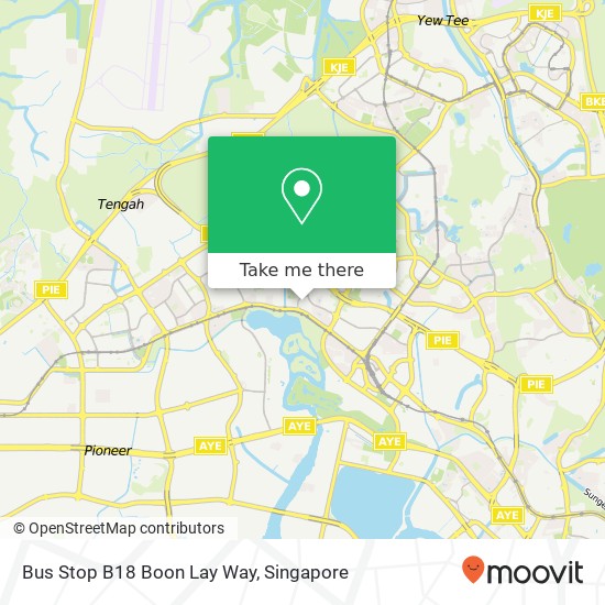Bus Stop B18 Boon Lay Way map