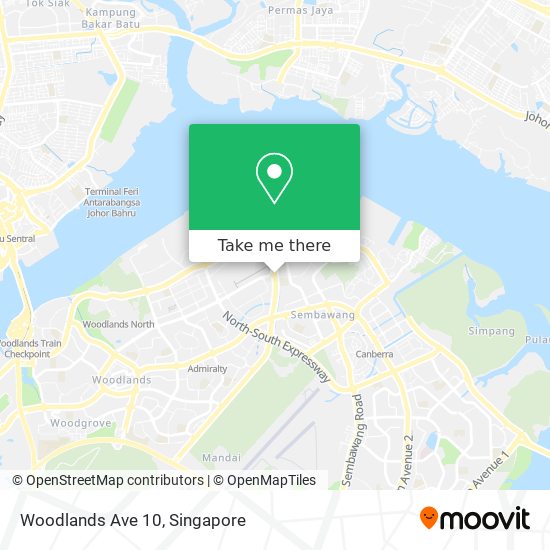Woodlands Ave 10 map