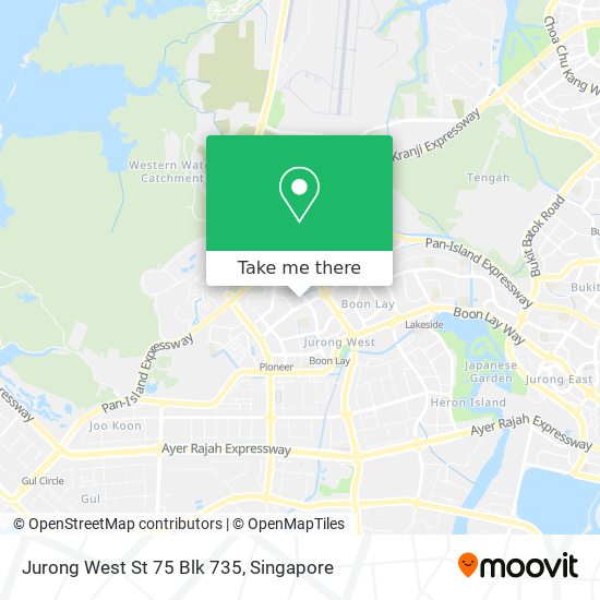 Jurong West St 75 Blk 735 map