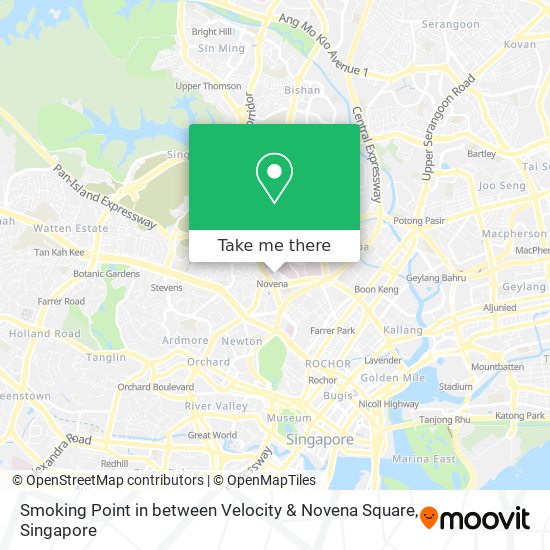 Smoking Point in between Velocity & Novena Square map
