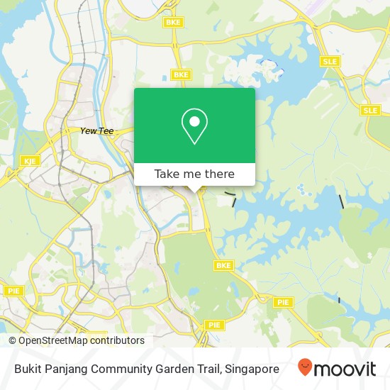 Bukit Panjang Community Garden Trail map