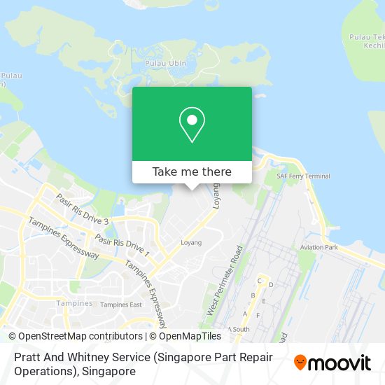 Pratt And Whitney Service (Singapore Part Repair Operations) map