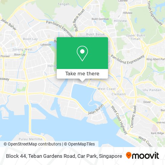 Block 44, Teban Gardens Road, Car Park地图