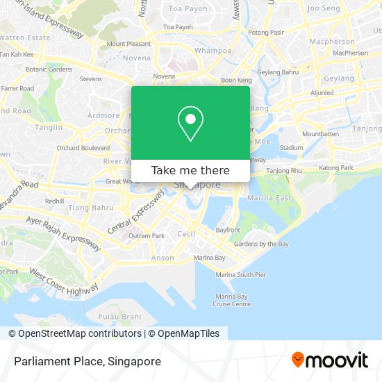 Parliament Place map