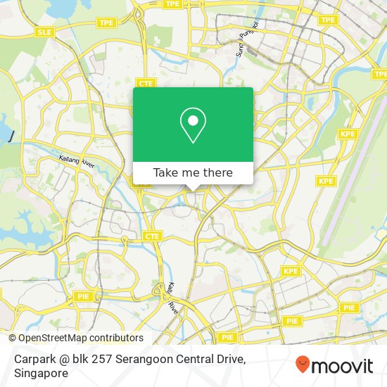 Carpark @ blk 257 Serangoon Central Drive map