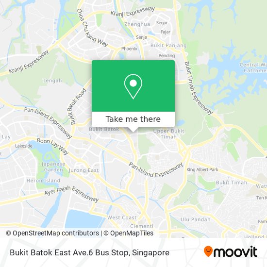 Bukit Batok East Ave.6 Bus Stop map