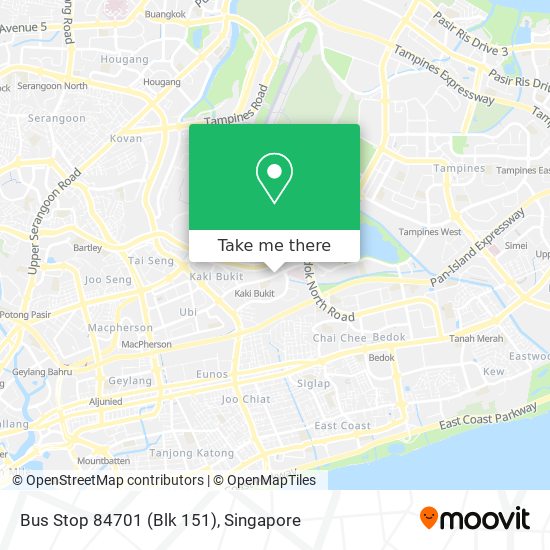 Bus Stop 84701 (Blk 151) map