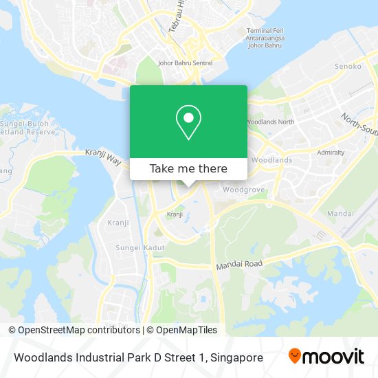 Woodlands Industrial Park D Street 1 map