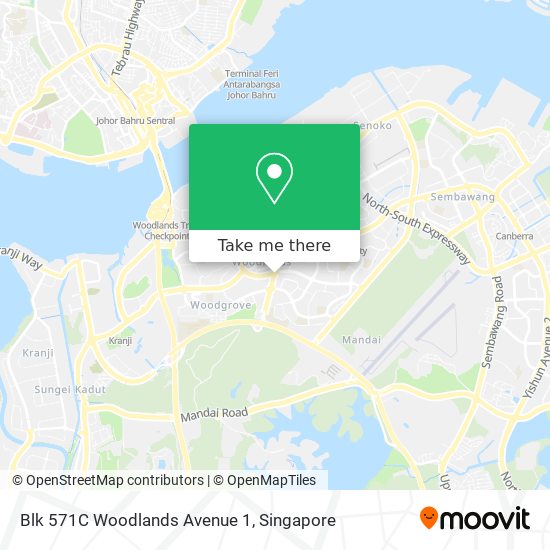 Blk 571C Woodlands Avenue 1地图