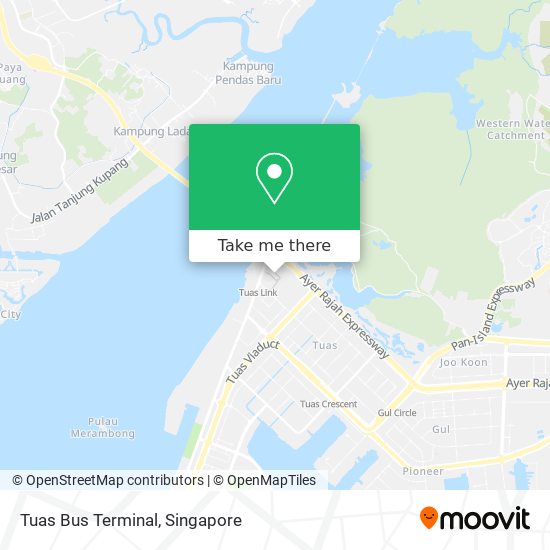 Tuas Bus Terminal map