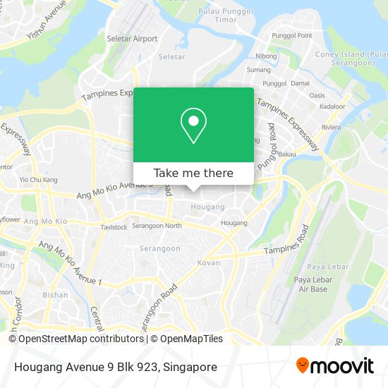 Hougang Avenue 9 Blk 923 map