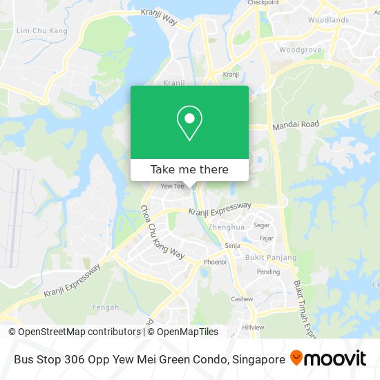 Bus Stop 306 Opp Yew Mei Green Condo map