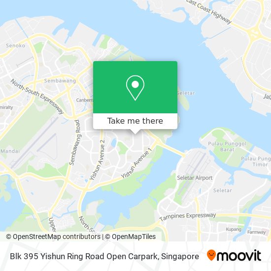 Blk 395 Yishun Ring Road Open Carpark地图
