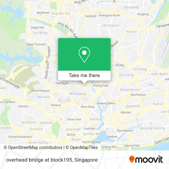 overhead bridge at block195 map
