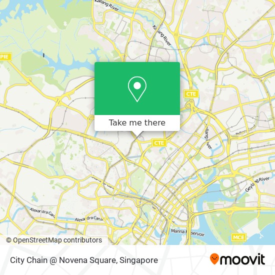City Chain @ Novena Square map