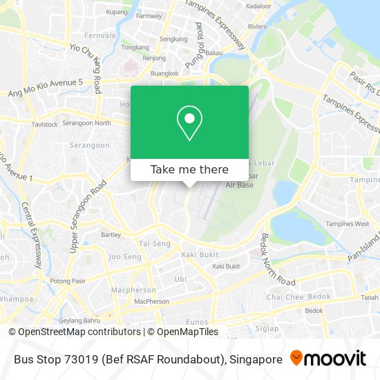 Bus Stop 73019 (Bef RSAF Roundabout) map