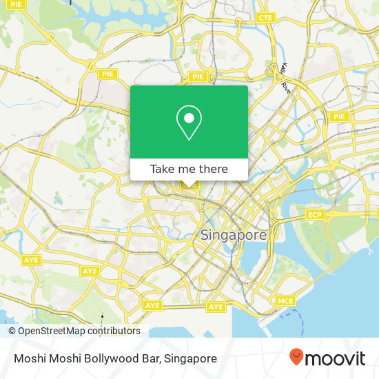 Moshi Moshi Bollywood Bar map
