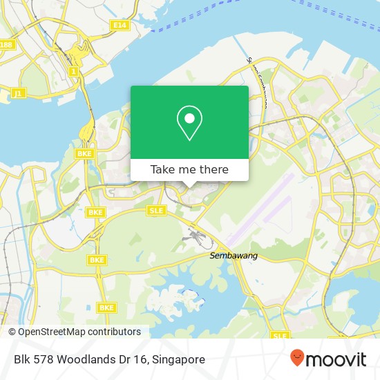 Blk 578 Woodlands Dr 16地图