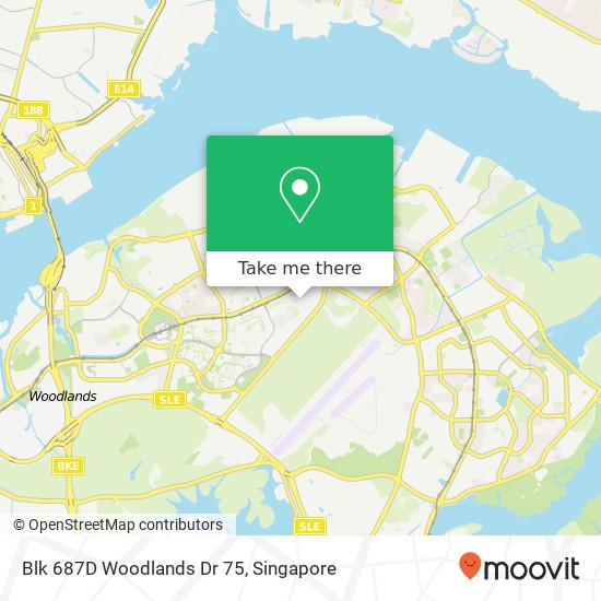 Blk 687D Woodlands Dr 75地图