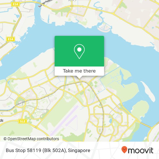 Bus Stop 58119 (Blk 502A) map