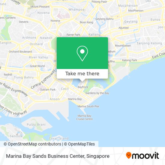 Marina Bay Sands Business Center map