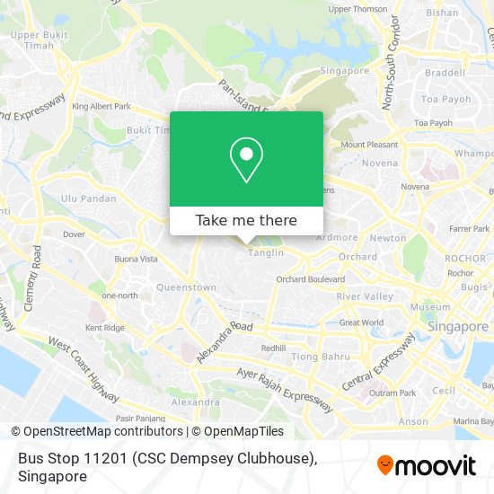 Bus Stop 11201 (CSC Dempsey Clubhouse) map