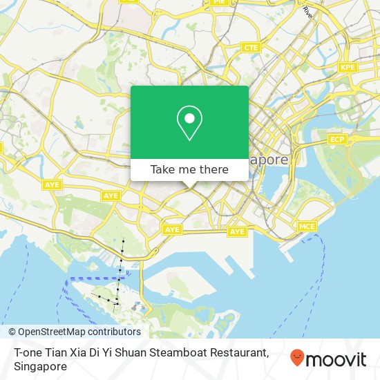 T-one Tian Xia Di Yi Shuan Steamboat Restaurant map