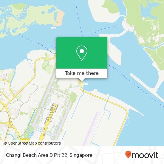 Changi Beach Area D Pit 22 map