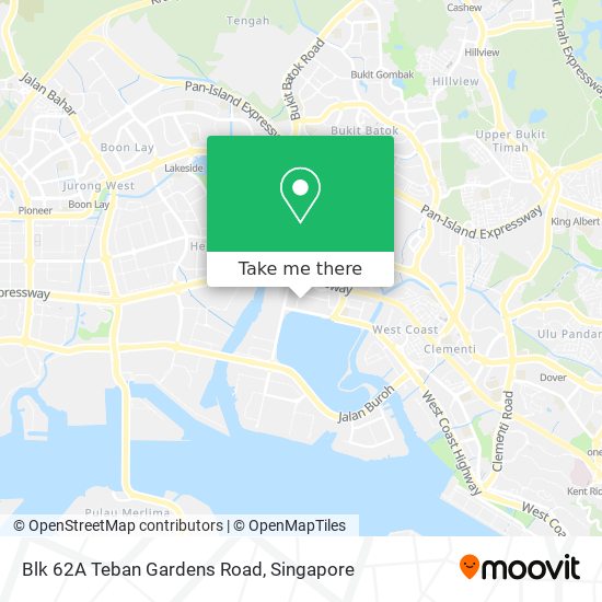 Blk 62A Teban Gardens Road map