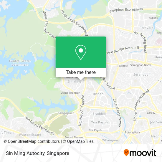 Sin Ming Autocity地图