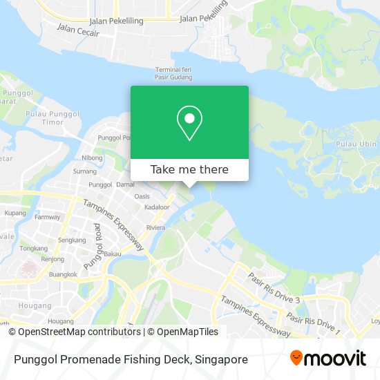 Punggol Promenade Fishing Deck map