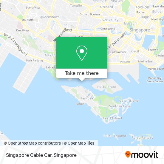 Singapore Cable Car map