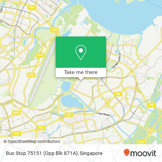 Bus Stop 75151 (Opp Blk 871A) map