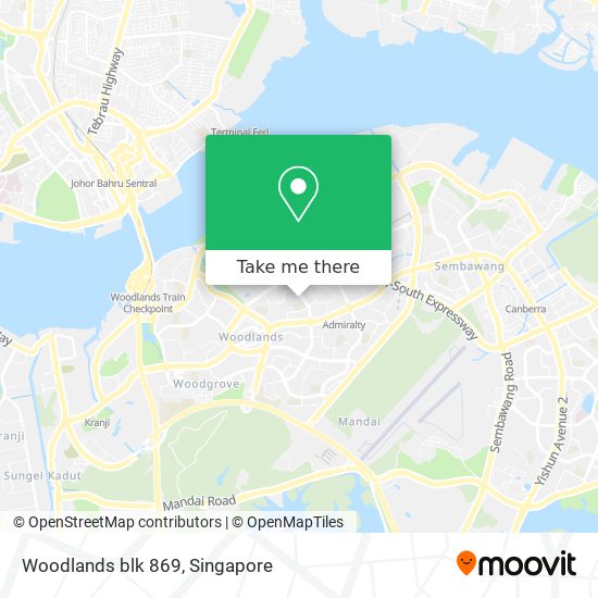 Woodlands blk 869地图