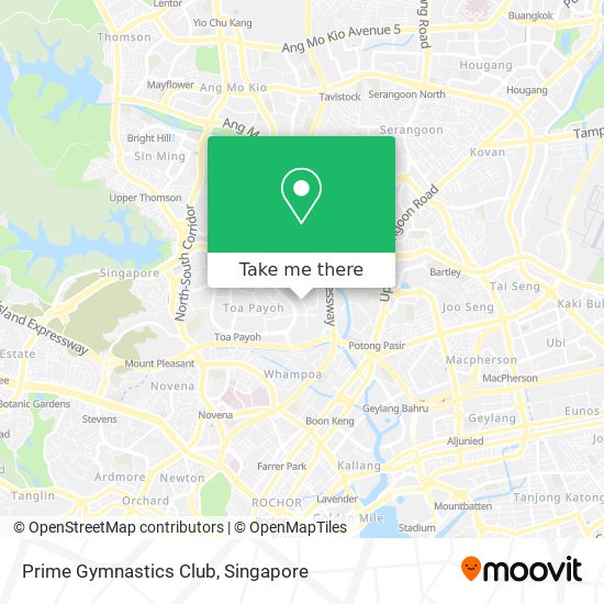 Prime Gymnastics Club map