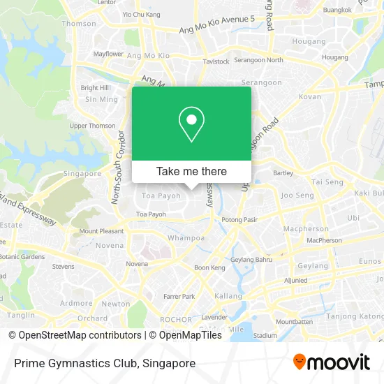 Prime Gymnastics Club map