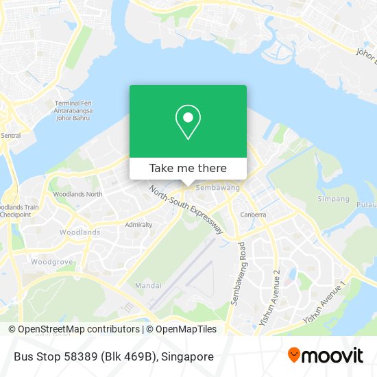 Bus Stop 58389 (Blk 469B) map
