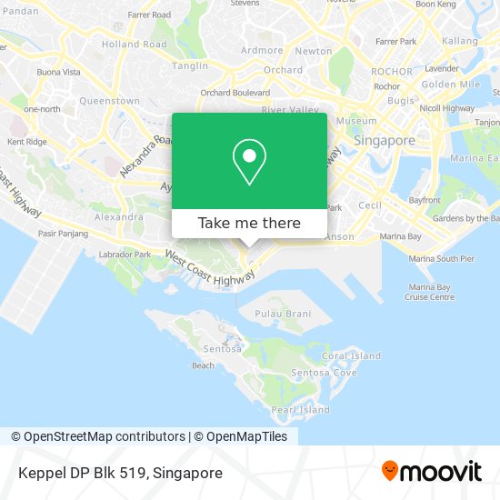 Keppel DP Blk 519 map