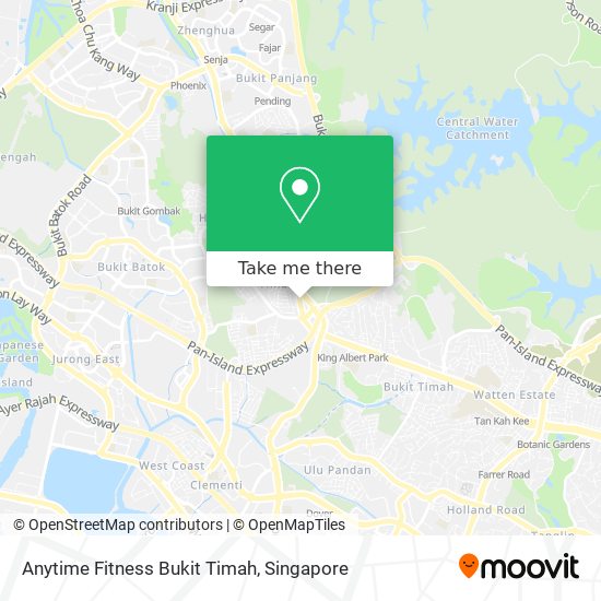 Anytime Fitness Bukit Timah map