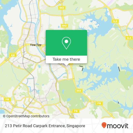 213 Petir Road Carpark Entrance map