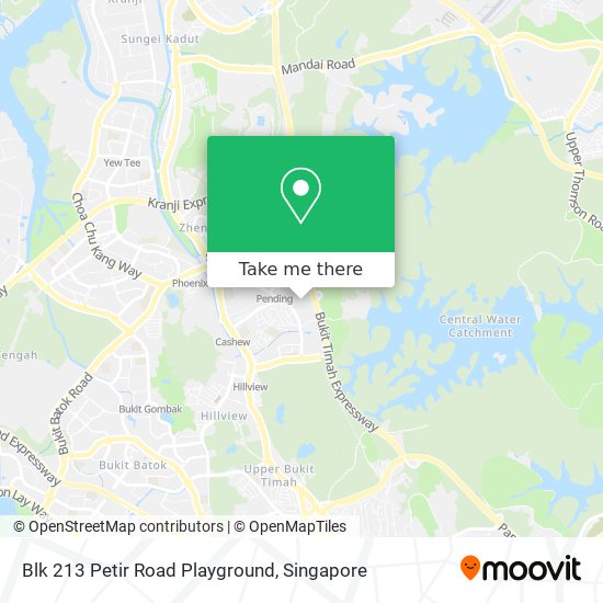 Blk 213 Petir Road Playground map