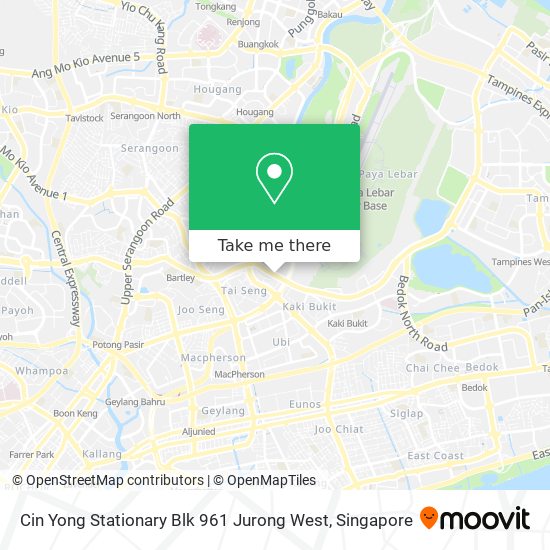 Cin Yong Stationary Blk 961 Jurong West map