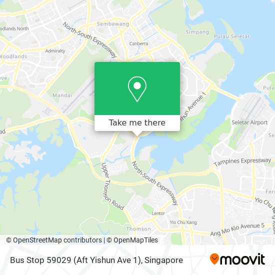 Bus Stop 59029 (Aft Yishun Ave 1) map