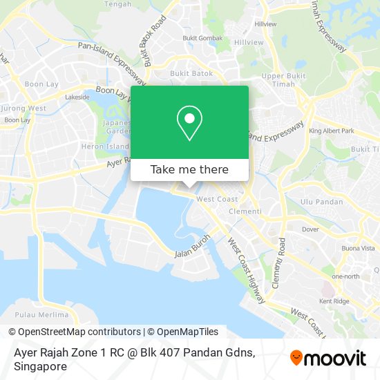Ayer Rajah Zone 1 RC @ Blk 407 Pandan Gdns地图