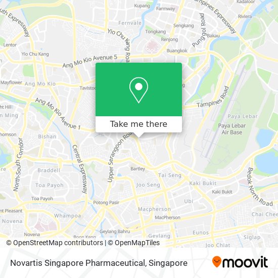 Novartis Singapore Pharmaceutical地图