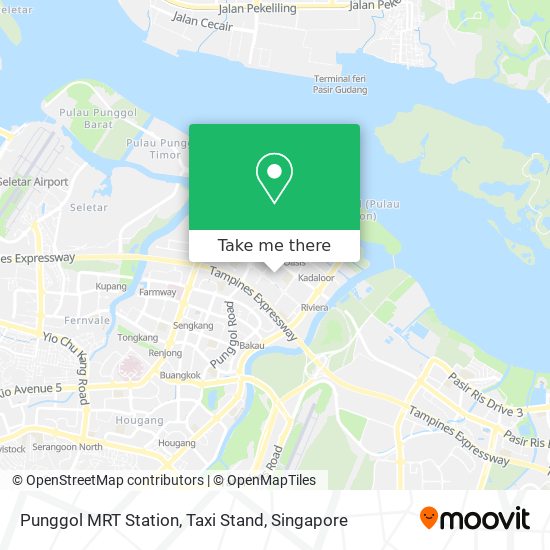 Punggol MRT Station, Taxi Stand map