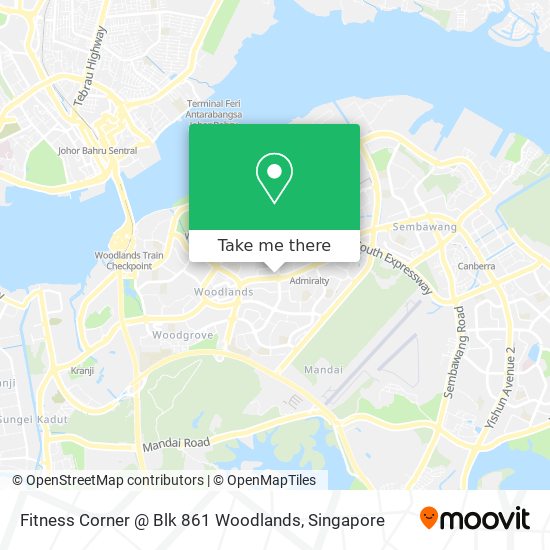 Fitness Corner @ Blk 861 Woodlands地图